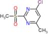 4-chloro-6-methyl-2-(methylsulfonyl)pyrimidine