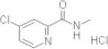 2-Pyridinecarboxamide, 4-chloro-N-methyl-, hydrochloride (1:1)