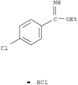 Benzenecarboximidicacid, 4-chloro-, ethyl ester, hydrochloride (1:1)