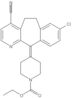 Ethyl 4-(8-chloro-4-cyano-5,6-dihydro-11H-benzo[5,6]cyclohepta[1,2-b]pyridin-11-ylidene)-1-piperidinecarboxylate