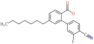 2-(4-cyano-3-fluoro-phenyl)-4-heptyl-benzoate