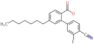 Benzoic acid, 4-heptyl-, 4-cyano-3-fluorophenyl ester