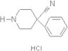 4-Piperidinecarbonitrile, 4-phenyl-, hydrochloride (1:1)