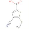 2-Thiophenecarboxylic acid, 4-cyano-5-(methylthio)-