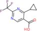 4-cyclopropyl-2-(trifluoromethyl)pyrimidine-5-carboxylic acid