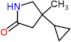 4-cyclopropyl-4-methyl-pyrrolidin-2-one