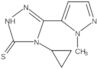 4-Cyclopropyl-2,4-dihydro-5-(1-methyl-1H-pyrazol-5-yl)-3H-1,2,4-triazole-3-thione