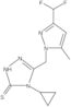 4-Cyclopropyl-5-[[3-(difluoromethyl)-5-methyl-1H-pyrazol-1-yl]methyl]-2,4-dihydro-3H-1,2,4-triazole-3-thione
