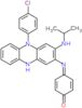 4-({5-(4-chlorophenyl)-3-[(1-methylethyl)amino]-5,10-dihydrophenazin-2-yl}imino)cyclohexa-2,5-dien…