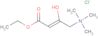(4-ethoxy-2-hydroxy-4-oxobut-2-enyl)trimethylammonium chloride