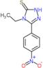 4-ethyl-5-(4-nitrophenyl)-2,4-dihydro-3H-1,2,4-triazole-3-thione