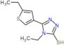 4-ethyl-5-(5-ethylthiophen-3-yl)-4H-1,2,4-triazole-3-thiol