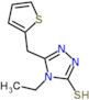 4-ethyl-5-(thiophen-2-ylmethyl)-2,4-dihydro-3H-1,2,4-triazole-3-thione