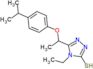 4-ethyl-5-{1-[4-(1-methylethyl)phenoxy]ethyl}-2,4-dihydro-3H-1,2,4-triazole-3-thione