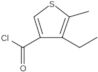 4-Ethyl-5-methyl-3-thiophenecarbonyl chloride