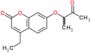 4-ethyl-7-(1-methyl-2-oxopropoxy)-2H-chromen-2-one