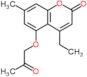 4-ethyl-7-methyl-5-(2-oxopropoxy)-2H-chromen-2-one