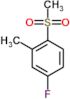 4-fluoro-2-methyl-1-(methylsulfonyl)benzene