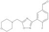 4-Fluoro-3-[5-(4-morpholinylmethyl)-1,2,4-oxadiazol-3-yl]benzaldehyde