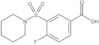 4-Fluoro-3-(1-piperidinylsulfonyl)benzoic acid