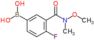 [4-fluoro-3-[methoxy(methyl)carbamoyl]phenyl]boronic acid