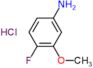 4-fluoro-3-methoxyaniline hydrochloride (1:1)