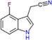 2-(4-fluoro-1H-indol-3-yl)acetonitrile