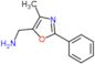 (4-methyl-2-phenyl-oxazol-5-yl)methanamine