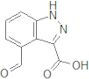 1H-Indazole-3-carboxylic acid, 4-formyl-