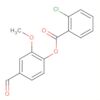 Benzoic acid, 2-chloro-, 4-formyl-2-methoxyphenyl ester