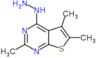 4-hydrazino-2,5,6-trimethylthieno[2,3-d]pyrimidine