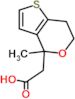 (4-methyl-6,7-dihydro-4H-thieno[3,2-c]pyran-4-yl)acetic acid