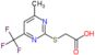 {[4-methyl-6-(trifluoromethyl)pyrimidin-2-yl]sulfanyl}acetic acid