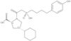 (4S)-4-Cyclohexyl-1-[2-[hydroxy[4-(4-hydroxyphenyl)butyl]phosphinyl]acetyl]-<span class="text-smallcaps">L</span>-proline