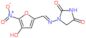 1-{[(E)-(4-hydroxy-5-nitrofuran-2-yl)methylidene]amino}imidazolidine-2,4-dione