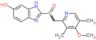 2-{[(4-methoxy-3,5-dimethylpyridin-2-yl)methyl]sulfinyl}-1H-benzimidazol-6-ol