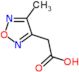 (4-methyl-1,2,5-oxadiazol-3-yl)acetic acid