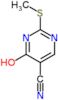 2-(methylsulfanyl)-6-oxo-1,6-dihydropyrimidine-5-carbonitrile