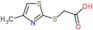 2-[(4-Methyl-2-thiazolyl)thio]acetic acid