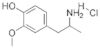 alpha-Methyl-beta-(3-methoxy-4-hydroxyphenyl)ethylamine hydrochloride