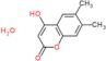 4-hydroxy-6,7-dimethyl-2H-chromen-2-one hydrate