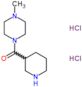 1-methyl-4-(piperidin-3-ylcarbonyl)piperazine dihydrochloride