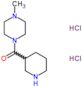 Methanone, (4-methyl-1-piperazinyl)-3-piperidinyl-, hydrochloride (1:2)