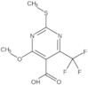 4-Methoxy-2-(methylthio)-6-(trifluoromethyl)-5-pyrimidinecarboxylic acid