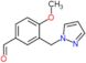 4-methoxy-3-(1H-pyrazol-1-ylmethyl)benzaldehyde