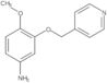 4-Methoxy-3-(4-pyridinylmethoxy)benzenamine