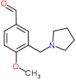 4-methoxy-3-(pyrrolidin-1-ylmethyl)benzaldehyde