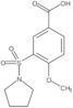 4-Methoxy-3-(1-pyrrolidinylsulfonyl)benzoic acid