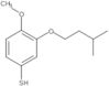 4-Methoxy-3-(3-methylbutoxy)benzenethiol