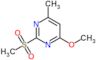 4-methoxy-6-methyl-2-(methylsulfonyl)pyrimidine